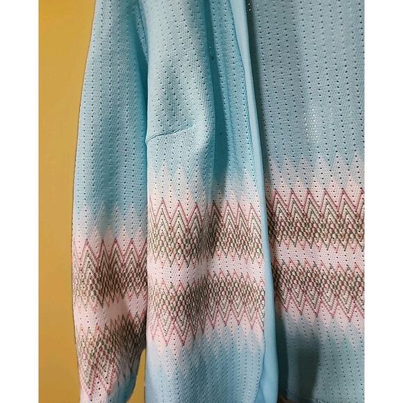 Vintage Open Front Jacket Blazer Geometric Mad Men Jackie O Small 60s A99 - Picture 4 of 7